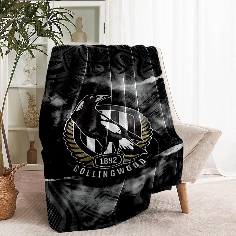 Football Club Print Blanket - Soft & Comfortable, for Bedroom, Travel, Sofa, Home Decoration - Birthday Christmas Gift for Friend