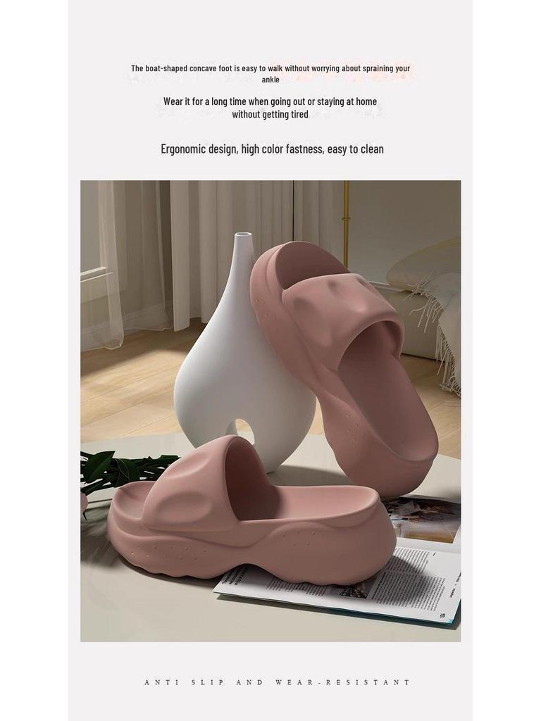 Dámské 6.0 Sandály s vysokou silnou podrážkou EVA - Letní pantofle pro nošení uvnitř i venku