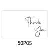 50pcs Thank You For Supporting My Business Cards,Small Customer Appreciation Card for Shop, Online Retailers, Business Supplies