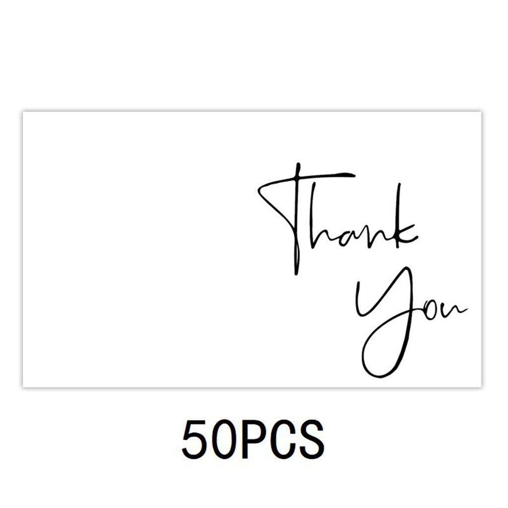 50pcs Thank You For Supporting My Business Cards,Small Customer Appreciation Card for Shop, Online Retailers, Business Supplies