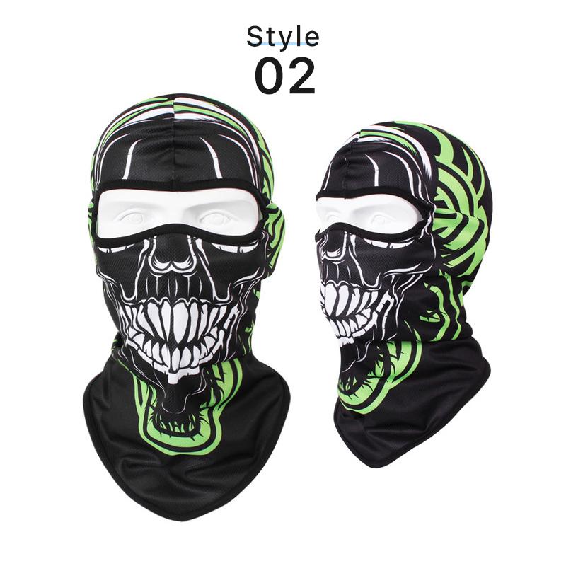 Skull Balaclava Full Face Cover Bandana for Outdoor Cycling Face Mask Gaiter Λαιμός Αξεσουάρ μοτοσυκλέτας