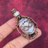 Evil Eye Rainbow Moonstone Pendant Copper Wire Wrapped Jewelry Gemstone Pendant