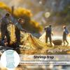 Fish Basket Mesh Shrimp Crab Trap Easy to Use Collapsible Portable Fish Cage
