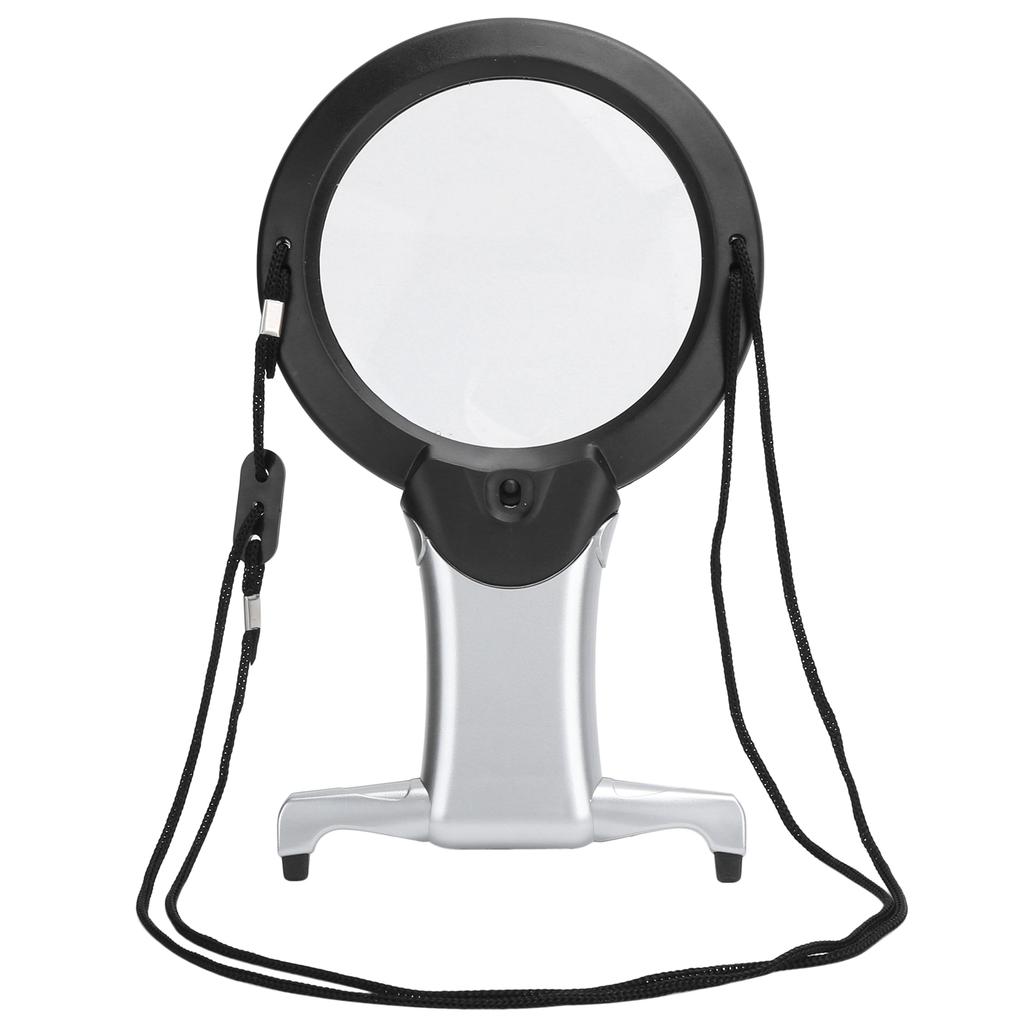26X Dual LED Reading Magnifier Handheld Neck Wearing MultiFunction Table Working Magnifying Glass