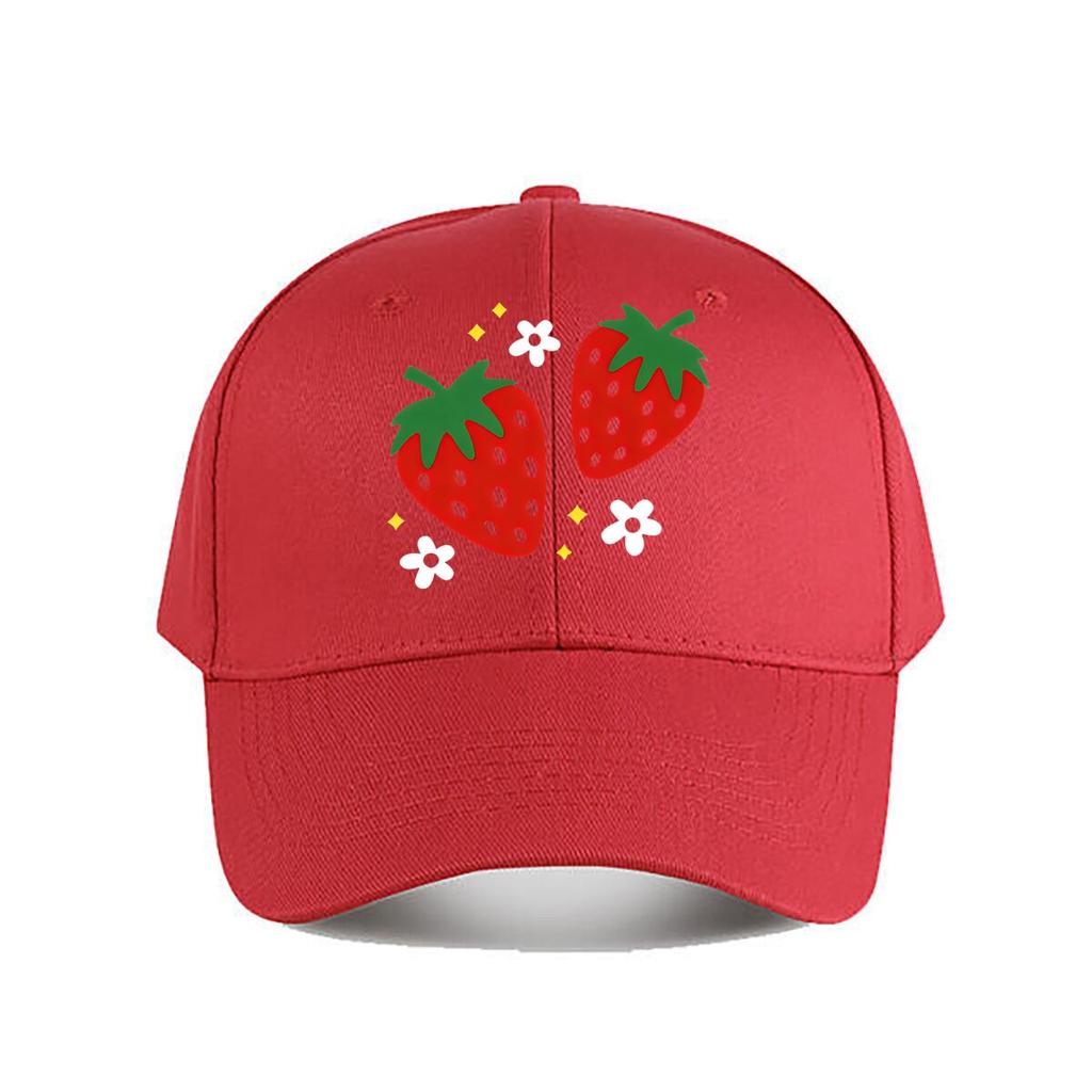 Vintage Strawberry Baseball Cap Baseball Cap Fashion Unisex Sunhat Womens Outdoor Sports Snapback Cap