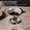 Stainless Steel Pour Over Coffee Filter Ultra Fine Mesh Space Saving Reusable Dripper for Office Staff Coffee Making