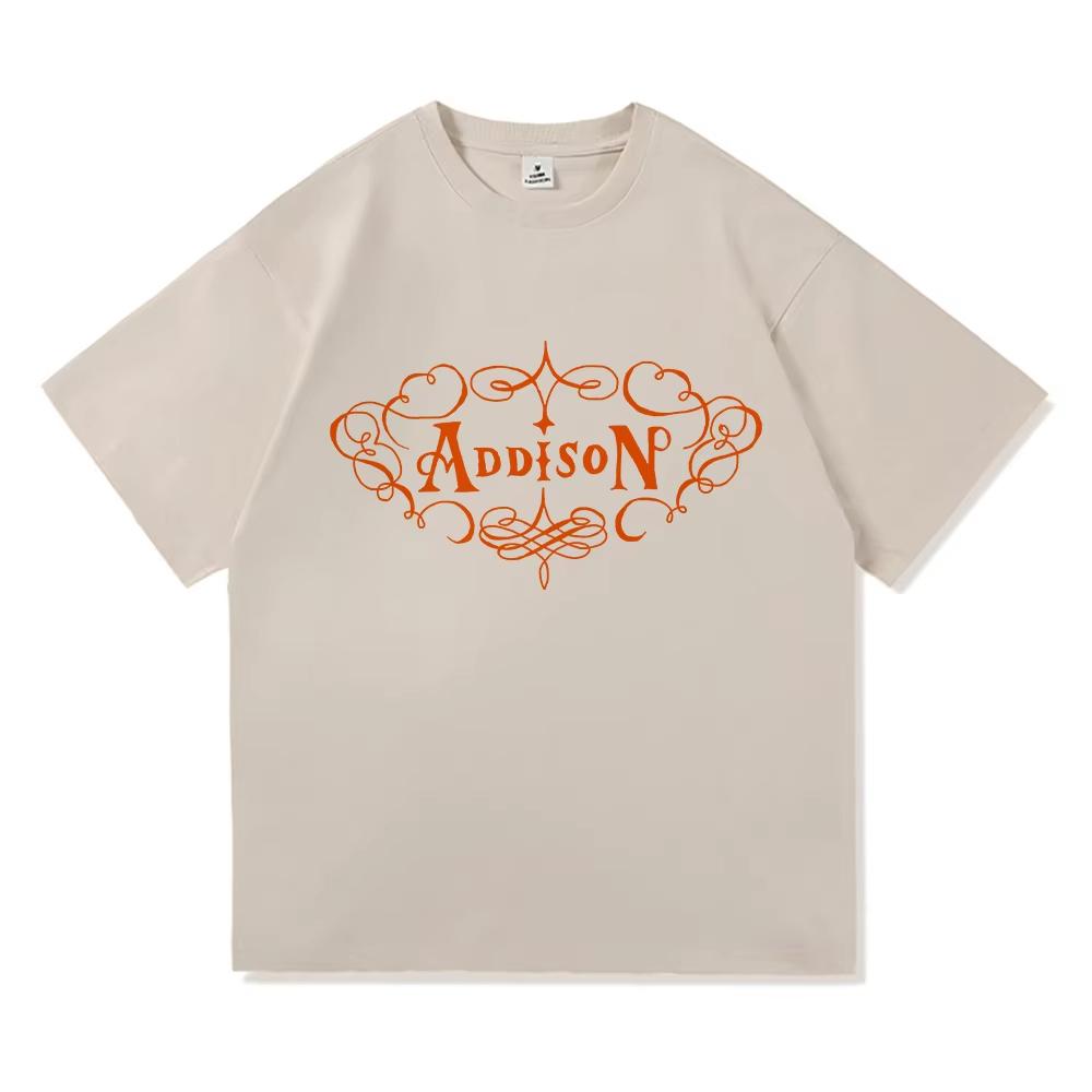 Addison Rae 2025 Album Nou Addison Tricou Modă Retro Îmbrăcăminte Vintage Harajuku de Înaltă Calitate Topuri Tricouri Bumbac