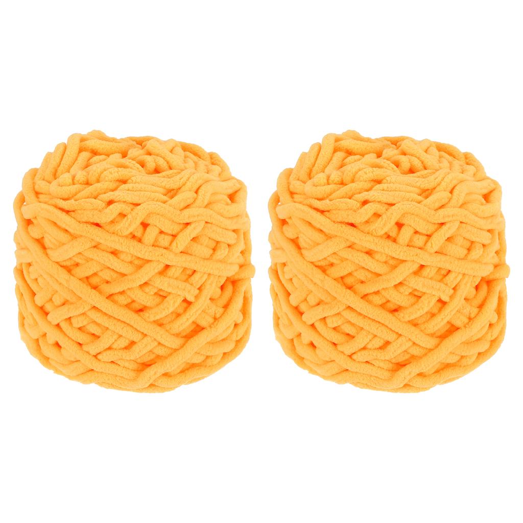 2 Gomitoli Filato Chenille Grosso 200g/7oz Peluche Spesso Morbido Soffice per Coperta Vellutata Morbida per Maglione Lavorato a Maglia a Mano all'Uncinetto