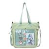 Wind Simple Transparent Pain Bag Large Capacity Class Tote Bag Leisure Commuting Shoulder Bag Versatile Tote Bag