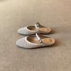 Hollow and breathable flat bottom versatile soft bottom slippers women's new spring and summer women's outer wear bag head half slippers