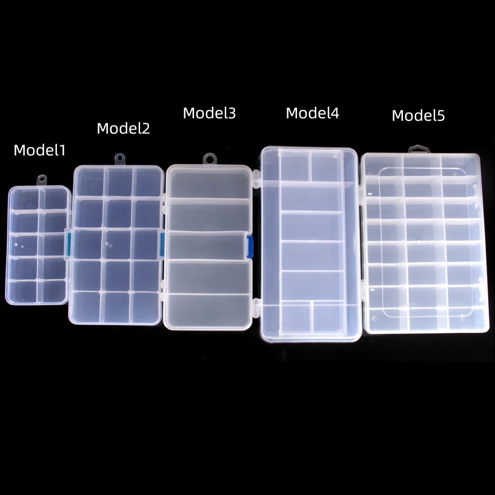 Double Layer Lure & Tackle Box: 5, 10, 15, 24-Grid Options - Plastic Bait & Accessories Storage.