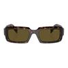 Prada Logo Acetate Rectangular Sunglasses Men sunglasses Havana-Brown SPR27ZSF19J09Z