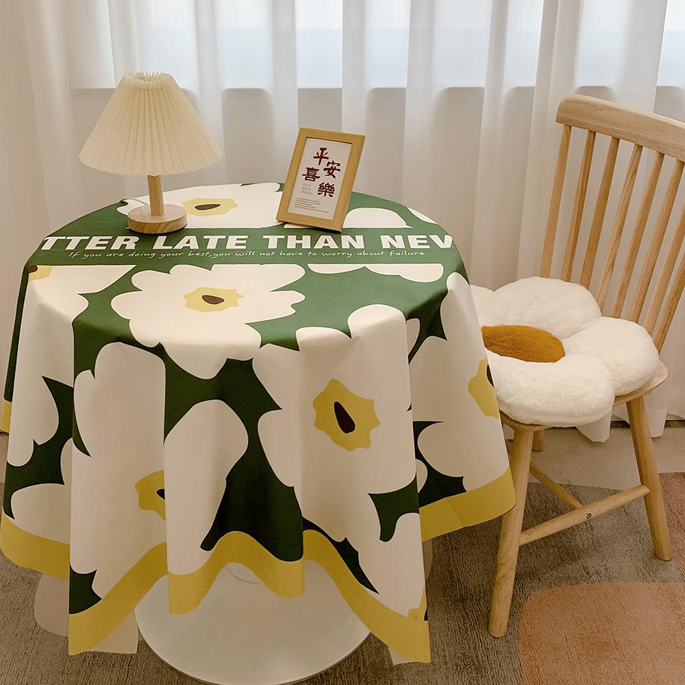 Small Floral Velvet Tablecloth, Student Dormitory Desk Cloth, Living Room Dining Table Cloth, Coffee Table Cloth, Cover Towel