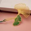 Koi Carp Leaf Metal Bookmarks Lotus Shape Hollowed Tassel Bookmark  Stationery Gift