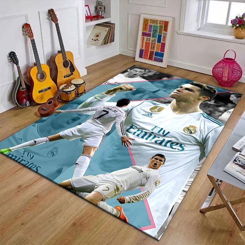 1pc Number 7 Soccer Design Printed Area Rug Carpet for Bedroom Living Room Home Decor Rugs Mat Non Slip Mat Rug for Bedside