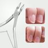 Manicure Cuticle Cutter Steel Pusher 3pcs/Set,Nail Supplies,Nail Tools,Nail Art Tools For Press On Nails