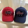 Tide brand letter embroidery soft top baseball cap men's and women's spring and summer versatile sunshade cap shows small face