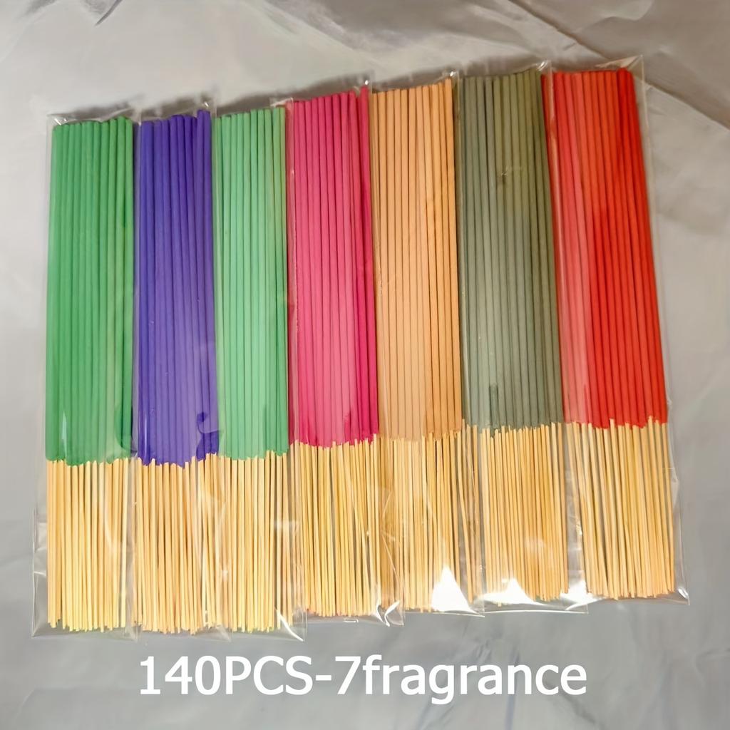 7 Sets of 140 Incense Sticks Available in Four Seasonal Sets: Rose Lavender Sandalwood Jasmine Mint Cherry Blossom Herbal and Dragon Blood Wood with