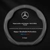 Car Suede Leather Steering Wheel Cover Mercedes Benz A B C E S Class CLA CLS ML SL GLA GLB GLC GLK SLK Vito AMG A35 A45 C43 C63 BC2