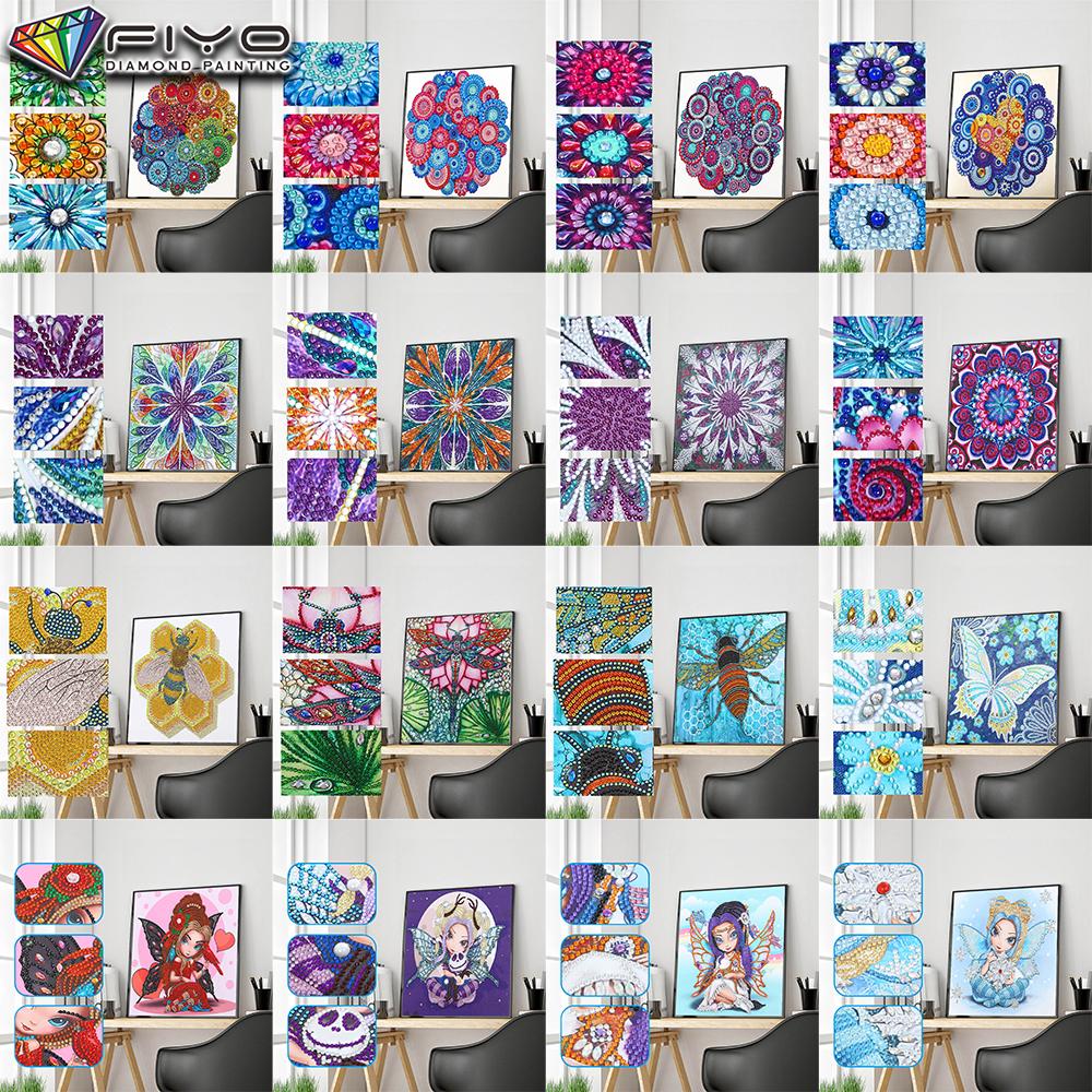 

30X30CM 5D DIY Бриллиантовая живопись Мандала Цветочная вышивка Крестиком Стразы Мозаика Живопись Домашний декор