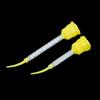 50pcs/bag 1:1 Silicone Rubber Dental Mixing Tips Yellow Impression Nozzles Disposable Mixing Head for Dentistry Lab Supplies