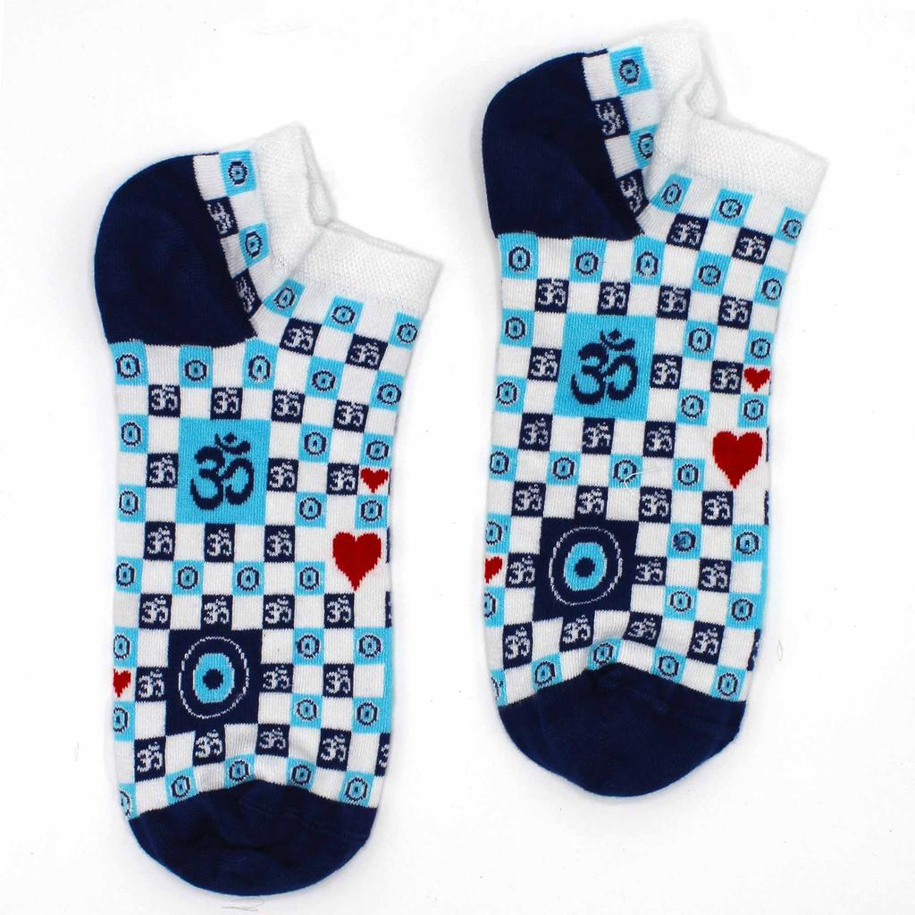 Evil Eye Low Cut Socks S/M 3.5-6.5