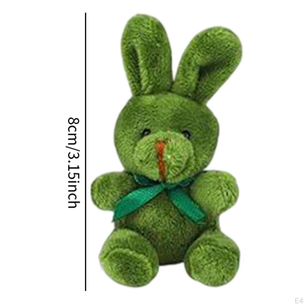 Plush Bunny Toy Set Basket Stuffers Easter Decoration Stuffed Animals Rabbits Egg Fillers for