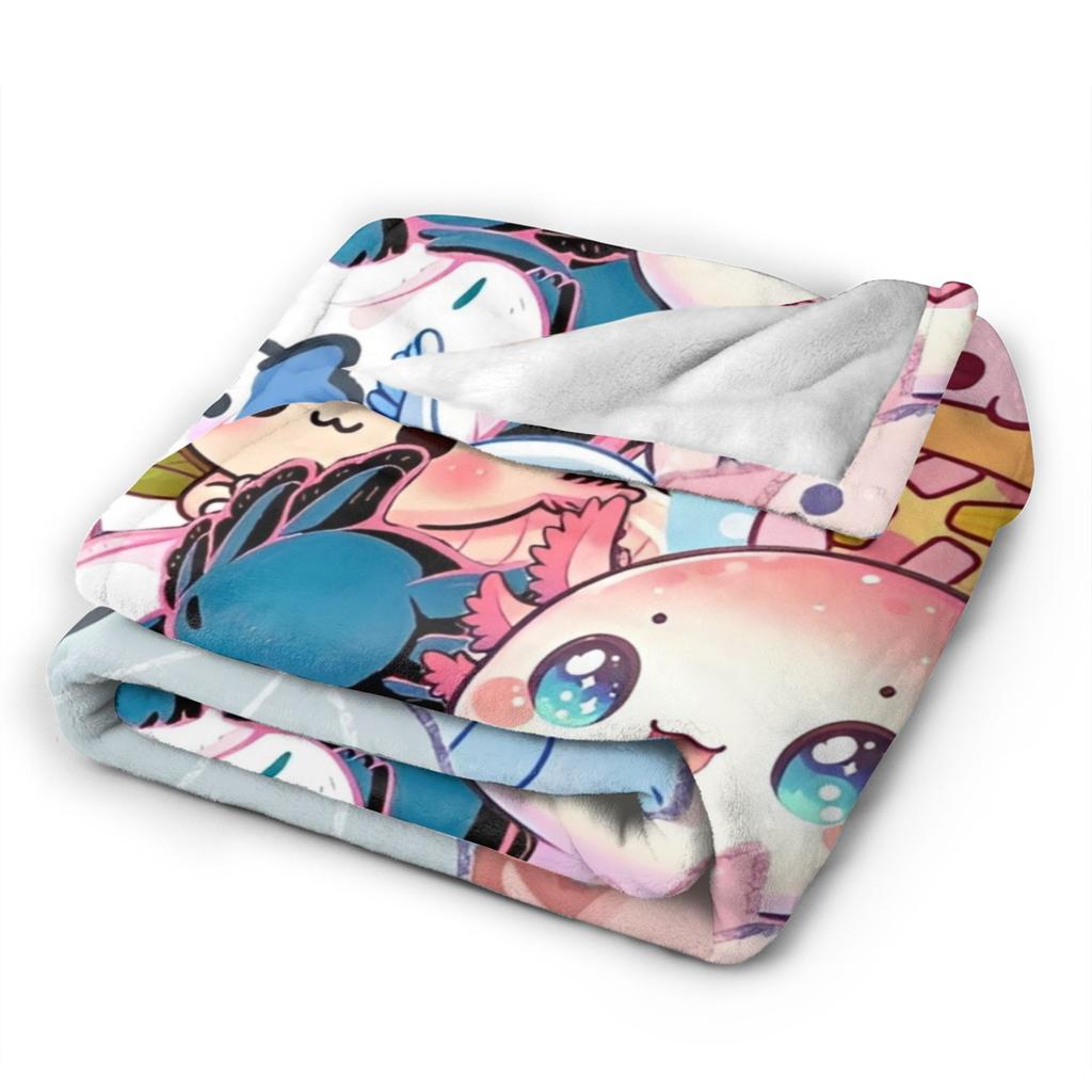 Axolotl Blanket Multiple Sizes Super Soft and Warm Throw Blankets for Sofa Couch and Bed