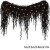 Warm White LEDs Gothic Vine Garland with LED Lights Artificial Autumn Hanging Display  Mantel Decor