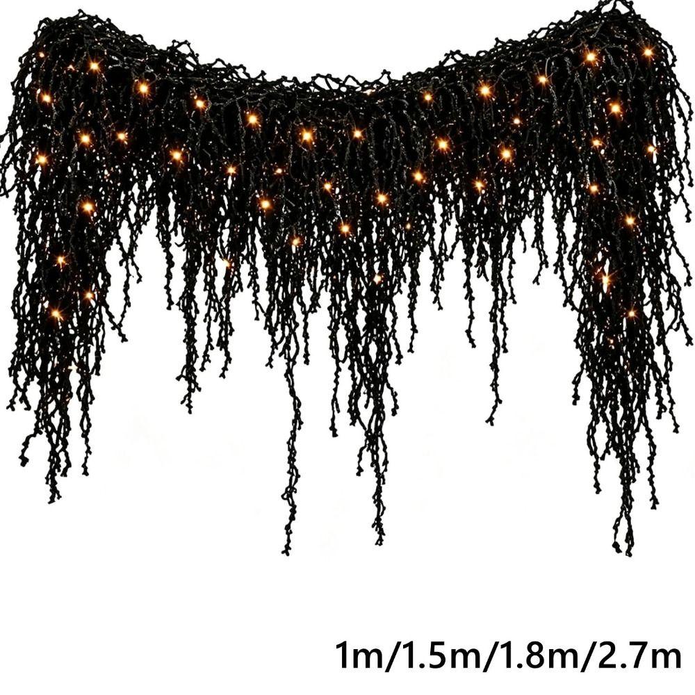 Warm White LEDs Gothic Vine Garland with LED Lights Artificial Autumn Hanging Display Mantel Decor