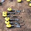 30Pcs New Outdoor Fishing Tool Spool Stopper Bean Belly Float Connector Built-in Lock Sturdy Outdoor Fishing Equipment