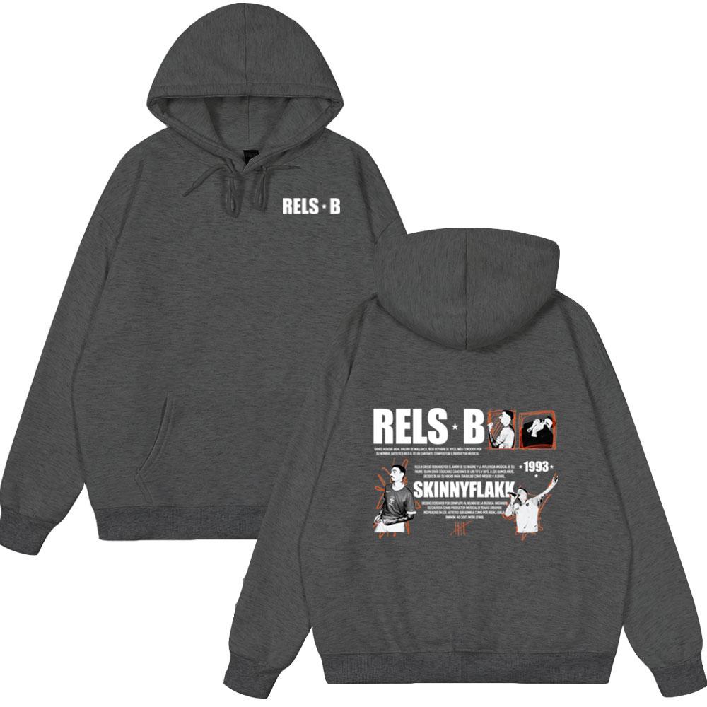 Rapper RELS B Skinny Flakk Album Merch Hoodies Herren Damen Kleidung Langarm Sweatshirts Harajuku Locker Übergröße Stil Oberteile