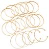 Trendy Star Designs Iron Bracelets 18PCS Pack Sturdy and Elegant for Everyday Wear or Celebration