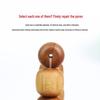 Sandalwood Barrel Bead Bracelet: 12MM Running Ring Buddhist Style