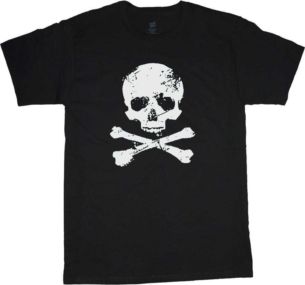 Pirate Skull and Crossbones T-shirt Mens Graphic Tee Clothing Apparel S