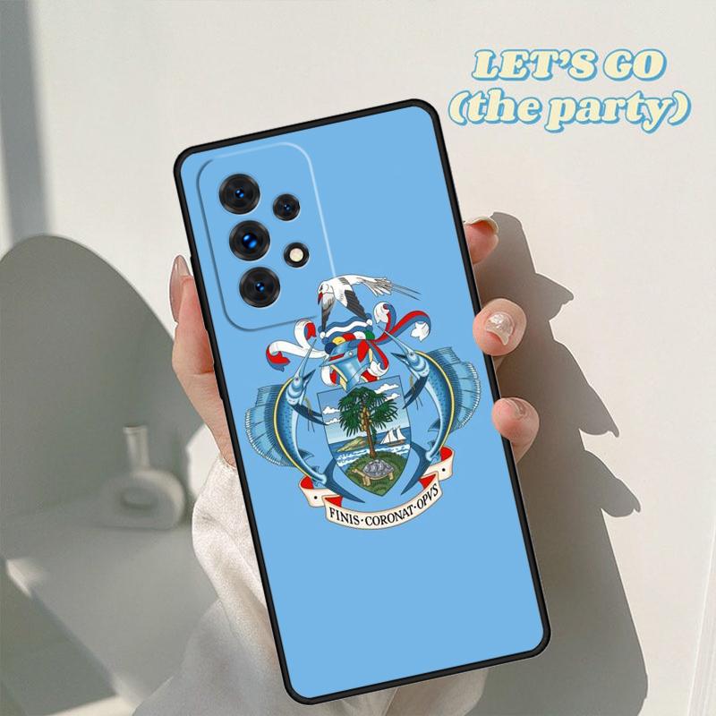 Seychelles Flag phone case For Samsung Galaxy A42 A31 A40 A51 A71 A32 A80 A91 A52 A72 A73 A20e A21S A50 A70 A11 A12 Cover