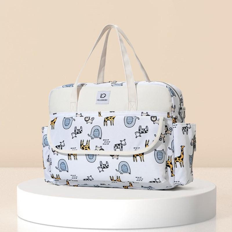 Modna Wielofunkcyjna Torba dla Mamy Wodoszczelna i Stylowa Przechowywanie Pieluch Wiele Wzorów dla Kobiet w Ciąży!
