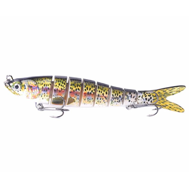 Multi-Section Artificial Fishing Lures Fishhooks Jointed Swimbait Crankbait Fishing Realistic 3D Sinking Swimming Baits