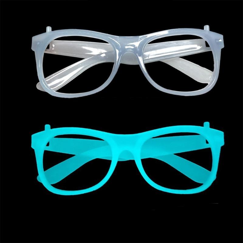 Fluorescent Glasses Frame for Nightclub Light Up Party Glasses Unisex Frame for Halloween Dance Show Props Party Eyewear