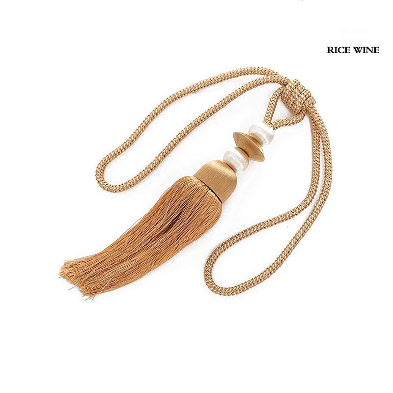 1 pair New Flying Saucer Round Single Ball Curtain Tie Rod Cross-border Source Curtain Tassel Pendant Ball Tie Rod DROPSHIPPING 76cm