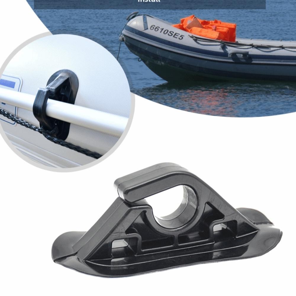 PVC Material Paddle Clips 4PCS Pack Kayak Hooks Durable Oar Stand Holder  For Rubber Dinghy