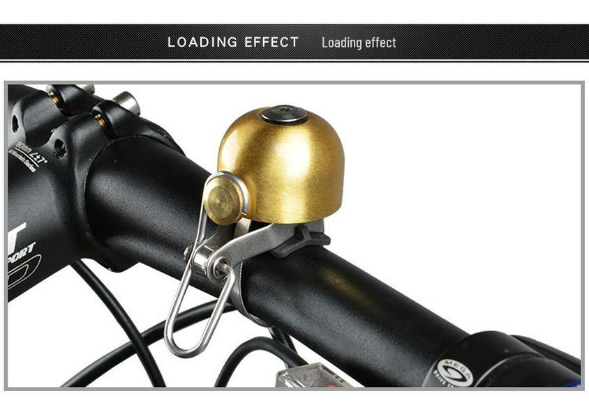 Retro Copper Mountain Bike Bell - Super Loud Universal Cycling Accessory for Bikes and Scooters