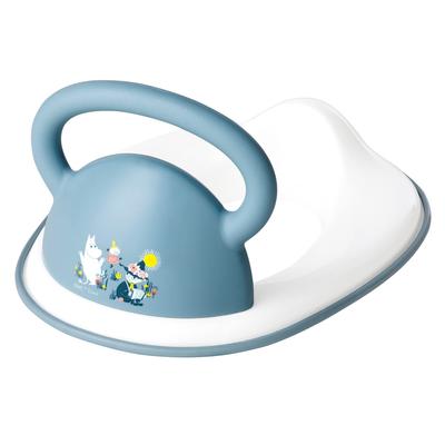 Eiwa Moomin Hilfstoilette Babytöpfchen Töpfchensitz mit Pipi-Spritzschutz Vollständig einfach zu montierender Sitz, Töpfchen-/Hilfsgriff, Schutz, Prävention,