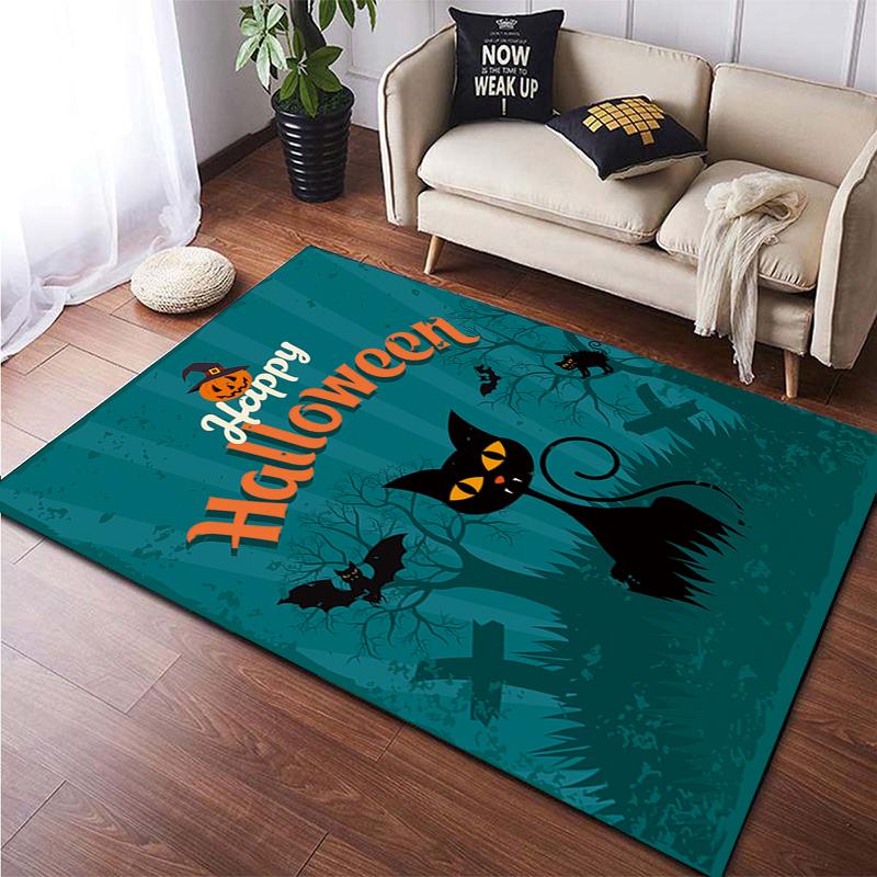 Halloween New Year Gift HD Printing Area Carpet, Living Room Sofa Decorative Carpet, Anti-skid Mat, Alfombras Direct Shipment