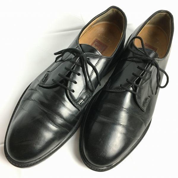 70s-80s Vintage Heinrich Dinkelacker Apollo Plain Toe Size 8F 26.5 Black(USED)