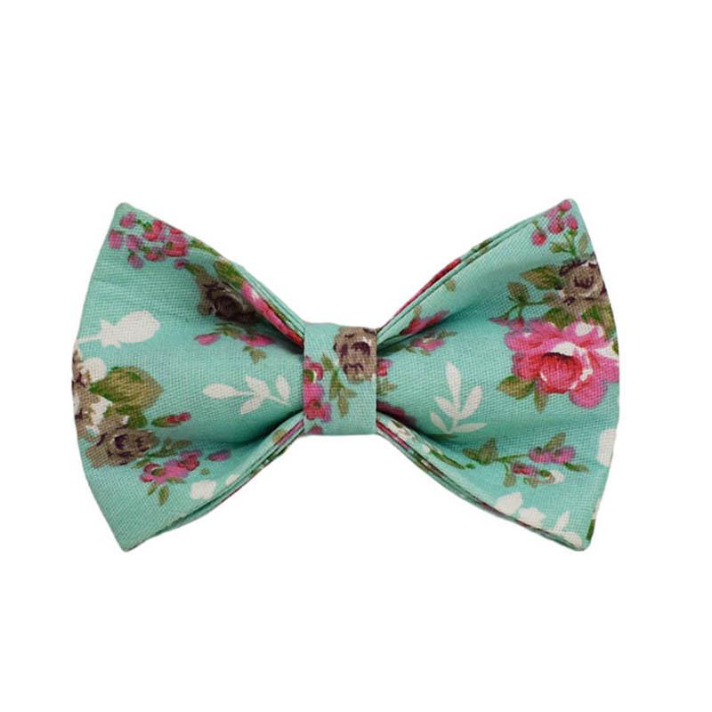 

Green Bottom Rose Dog Collar Removable Cute Bow XS