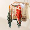 Shawls Summer  Beach Sexy Women Fashion Print Chiffon Smock Bikini Cover Up Loose Blouse Sunscreen Comfortable Poncho Hot