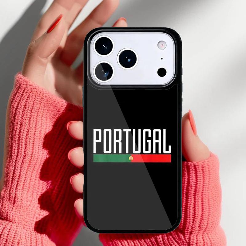 Portugal National Flag Phone Case for iPhone 17 Air 16e 15 14 13 Pro Max Back Cover for 12 11 Pro Coque
