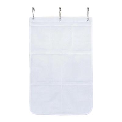 Mesh Shower Organizers Shower Caddys Bag Bathroom Wall Pouch Fabric Texture Bathroom Accessories Hanging Storage Bag