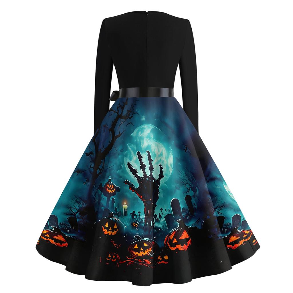 Women's Fashion Halloween Dress for Party and Costume